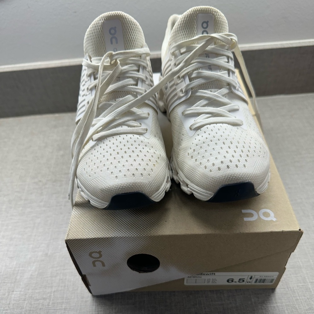 On Cloud Cloudswift White Sneakers